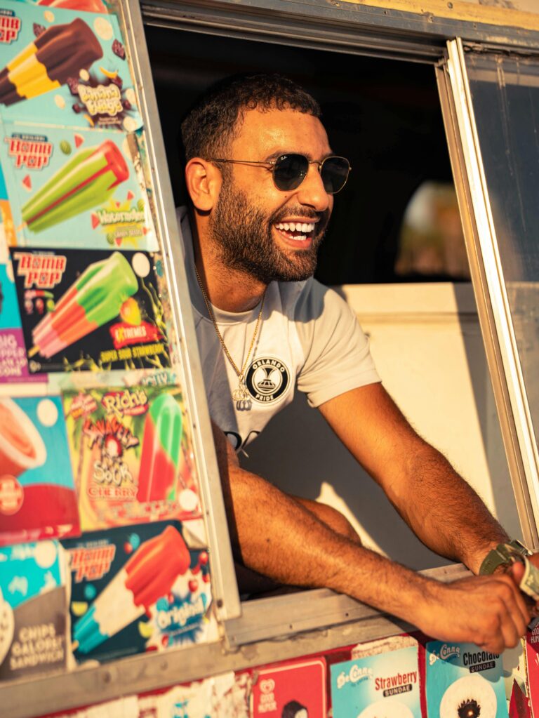 man getting ice cream before visiting dentist san bruno
